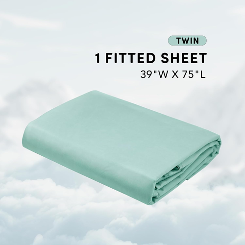 Coolmax Moisture Wicking Fitted Sheet ONLY Super Soft, Fade Resistant, All Elast - Picture 2 of 12