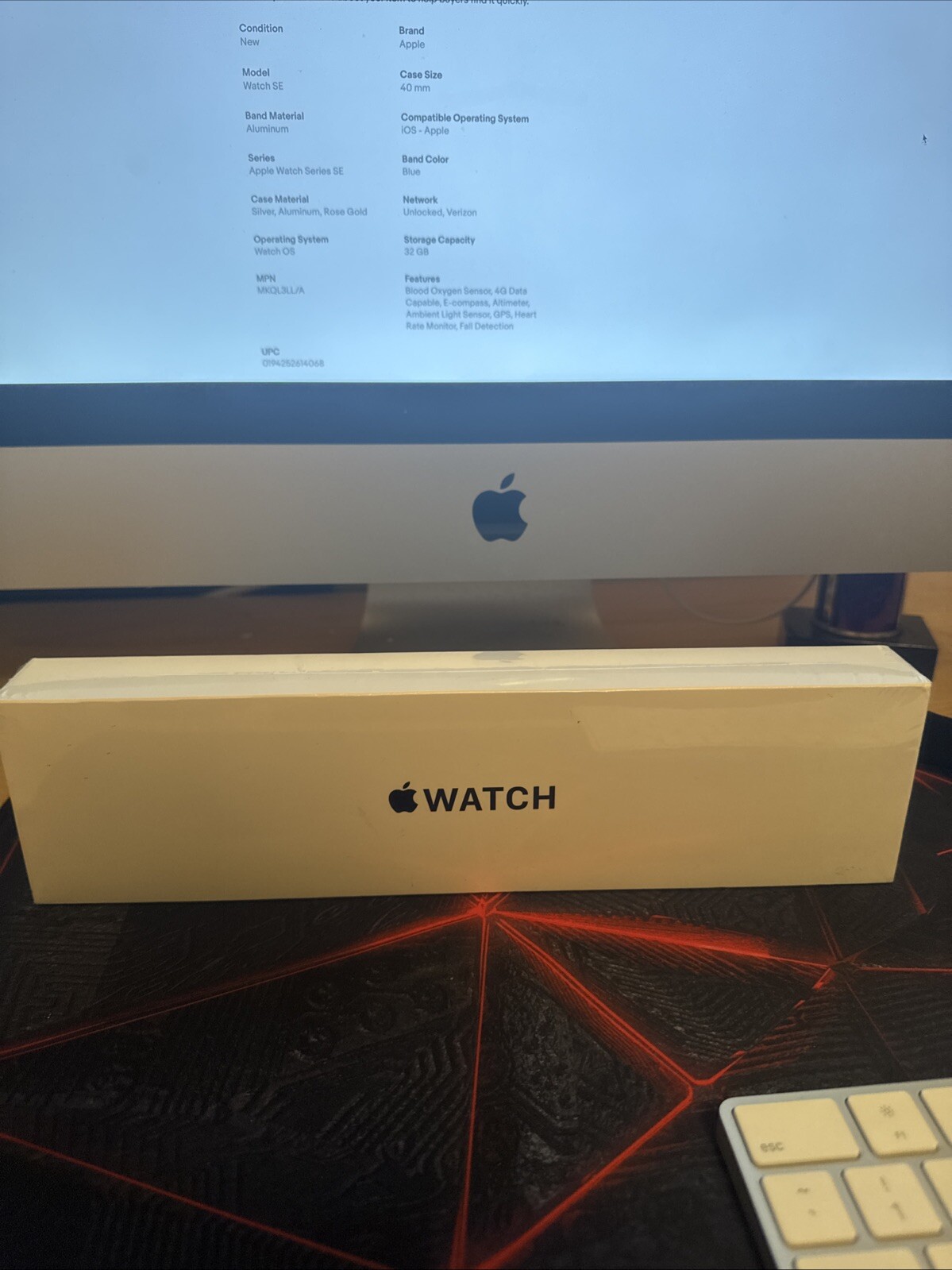 Apple Watch SE 40 mm Blue Case (MKQL3LL/A)-image