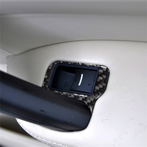 Cubierta del panel de control de puerta trasera pegatina borde de fibra de carbono para ACURA TL 2009-2014 - Imagen 7 de 14