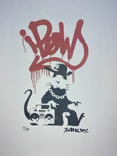 BANKSY COA Vintage Original Art Print Poster Lithograph Signed Limited