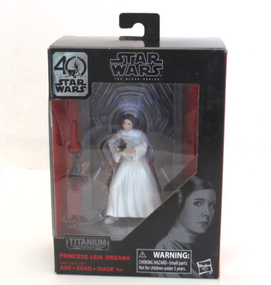 Prinzessin Leia Organa Actionfigur Star Wars Titanium Serie #04 Hasbro Neu 