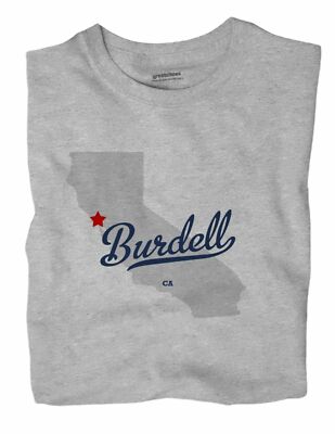 Burdell California CA T-Shirt MAP