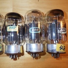 GEC KT88 Vacuum tube D getter 4 pieces Working Tested Rare W/O box From JP