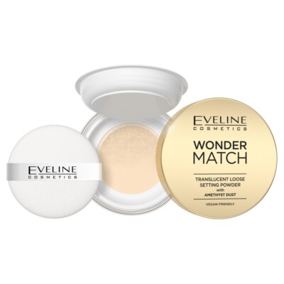 5903416048350 EVELINE Wonder Match Transculent Loose Setting Powder puder sypki 