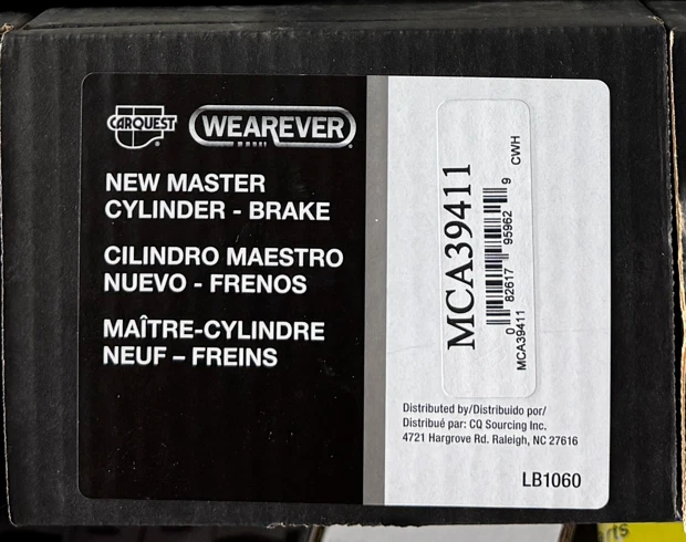 Brake Master Cylinder WEAREVER MCA39411 fits select 83-87 Mazda 323 - 626 Models - Imagem 4 de 4