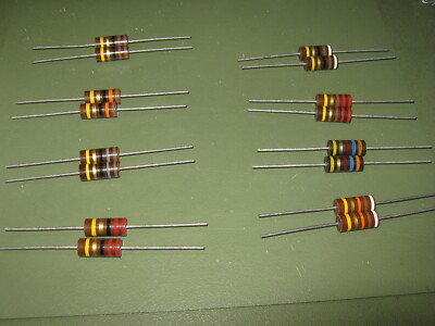 2 Stück - Widerstand - Allen Bradley - 2W 5% - Carbon Comp Resistor - RCR42G xxx