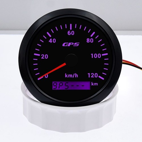 85mm GPS Tachometer Drehzahlmesser Tacho 0-120km/h Für Auto Boot Motorrad - Bild 8 von 11