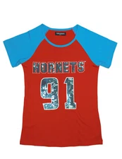 Delaware State University Patch Tee Red