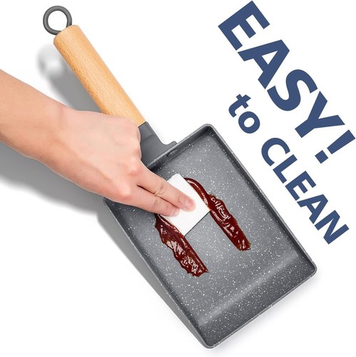 Tamagoyaki Pan Square Japanese Omelette Pan,Non-Stick Egg Roll Pan,Rectangle Fry - Picture 23 of 26