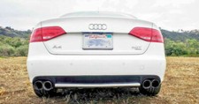 2008-2016 FOR Audi A4 S4 TIPS STAINLESS DUAL EXHAUST 4.0 2.5 B8 B9 QUAD PAIR