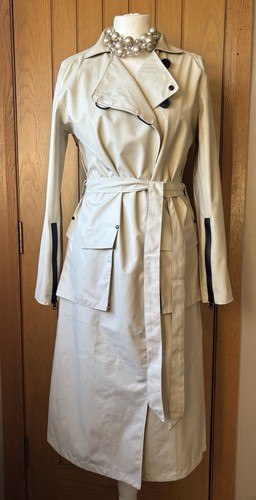 BNWT Stutterheim “Kista” Oyster Beige LW Trench Rain Coat Jacket £299 Sz 8/10 - Picture 8 of 24