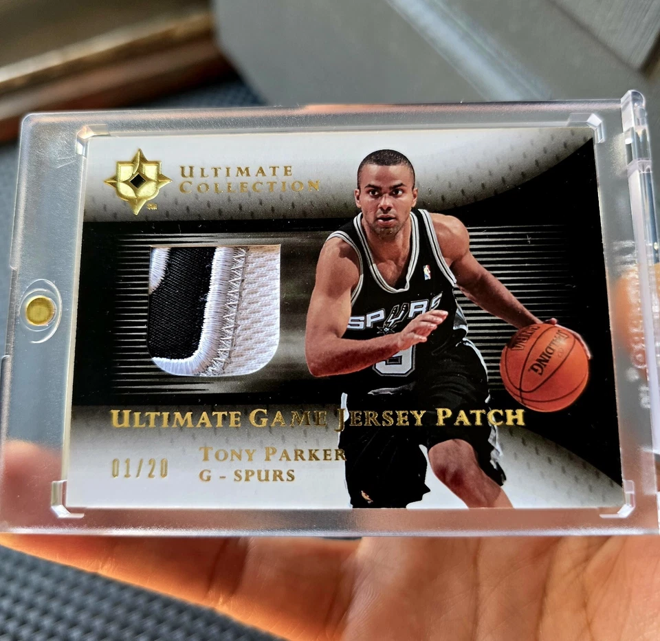 Tony Parker 2005-06 UD Ultimate Collection parche dorado SSP/20! 🔥 ¡RARO!  Foto 2 de 4