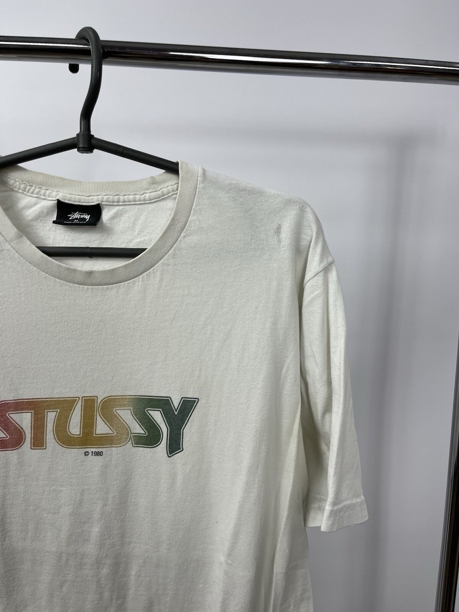 Stussy T-Shirt White Size M 1980 | eBay