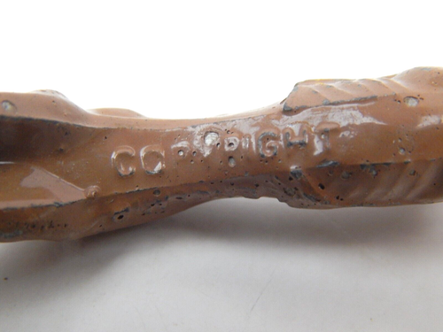 5Y Brown Greyhound Dog Figure Copyright England Lead Metal Toy - Picture 4 of 5