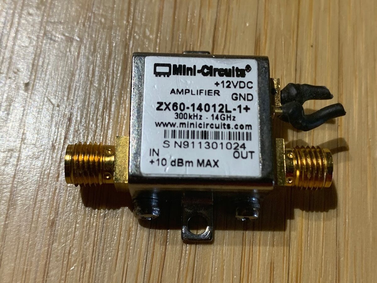 Mini Circuits Amplifier ZX60-14012L-1+ 300 kHz-14 GHz 12 VDC Mini Circuits Amplifier ZX60-14012L-1+ 300 kHz-14 GHz 12 VDC