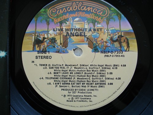 ANGEL ~ Live Without A Net ~ Vintage LP Casablanca NBLP-2-7203 - Picture 10 of 14
