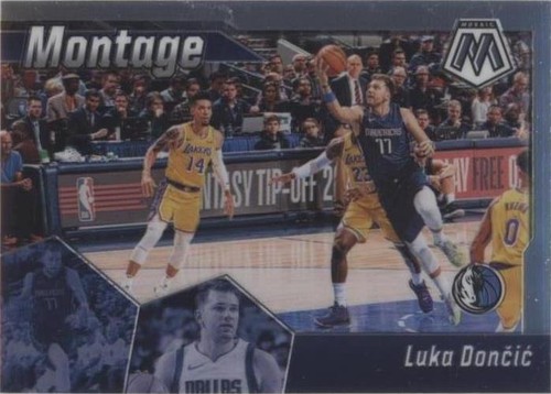 2019-20 Panini Mosaic Luka Doncic Green mosaic #44 PSA 10 Blue