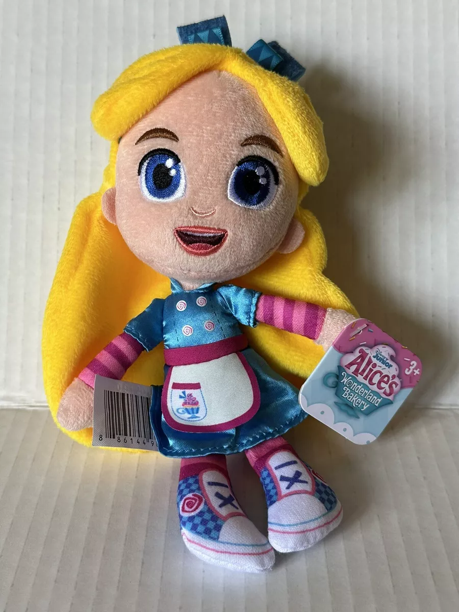 Disney Jr. Alice Doll- Alice's Wonderland Bakery Plush 8 Tall New