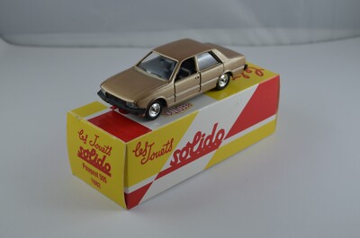 Solido 1/43 – Peugeot 505 Couleur Bronze – Miniature Collection, Très Bon état