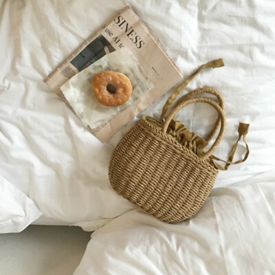Noamus Square Straw Handbag – Vintage Wicker Crossbody Bag With Detachable Strap, Boho Style - View #7