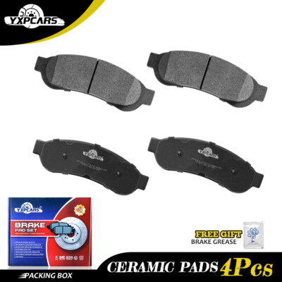 YXPCARS Ceramic Brake Pad Set For 2005-2007 Ford F-250 F-350 Super Duty - Front & Rear (8 Pads)