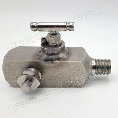 Valvola manometro 6000 PSI SS 1500 PSI @ 950°F D/A MFG collettore trasmettitore multiporta - Foto 3 di 4
