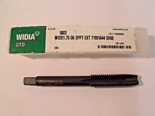 NIB Widia 18823 M12 x 1.75 Spiral Point Plug Tap:  3FL, D6, 1-3/4" FL Length