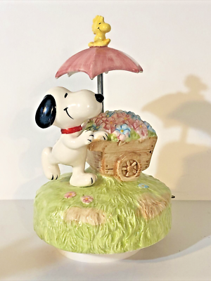 SCHMID PEANUTS SNOOPY AND WOODSTOCK PLAYS YOUNGER THAN SPRINGTIME