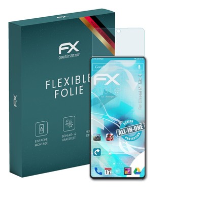 atFoliX 3x Folie für Xiaomi MI Mix 4 Schutzfolie klar&flexibel