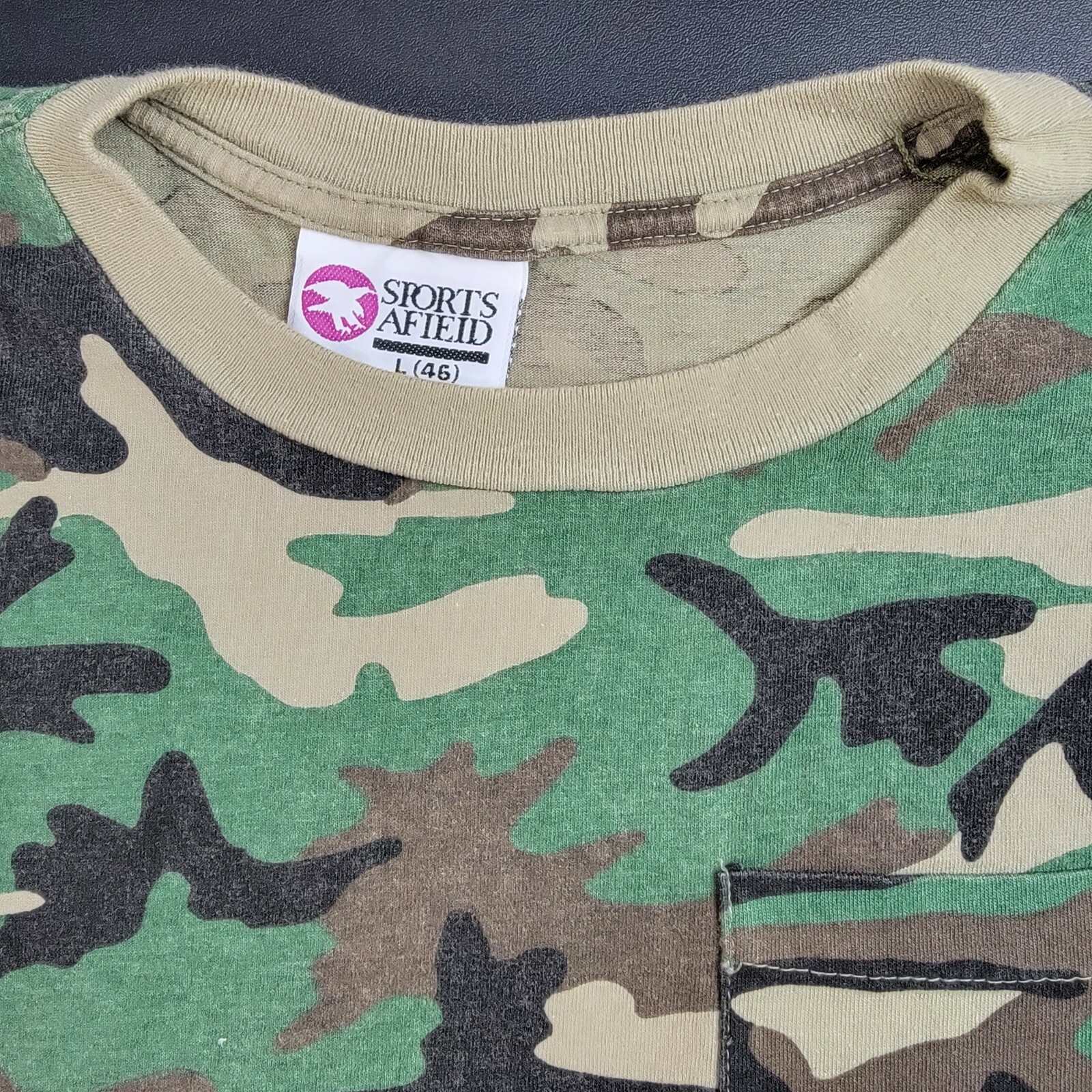 VTG Sports Afield Men's Camo Single Stitch Short Slee… Gem