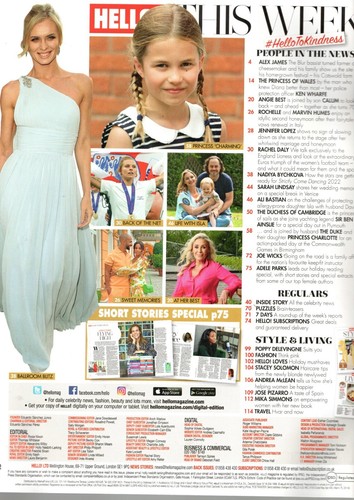 Hello! Magazine August 13 2022 Princess Of Wales Princess Charlotte Princess Dia - Picture 2 of 2