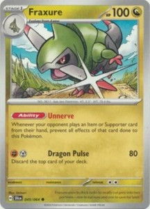 Pokemon Fraxure - 045/064 - Common NM-Mint Shrouded Fable