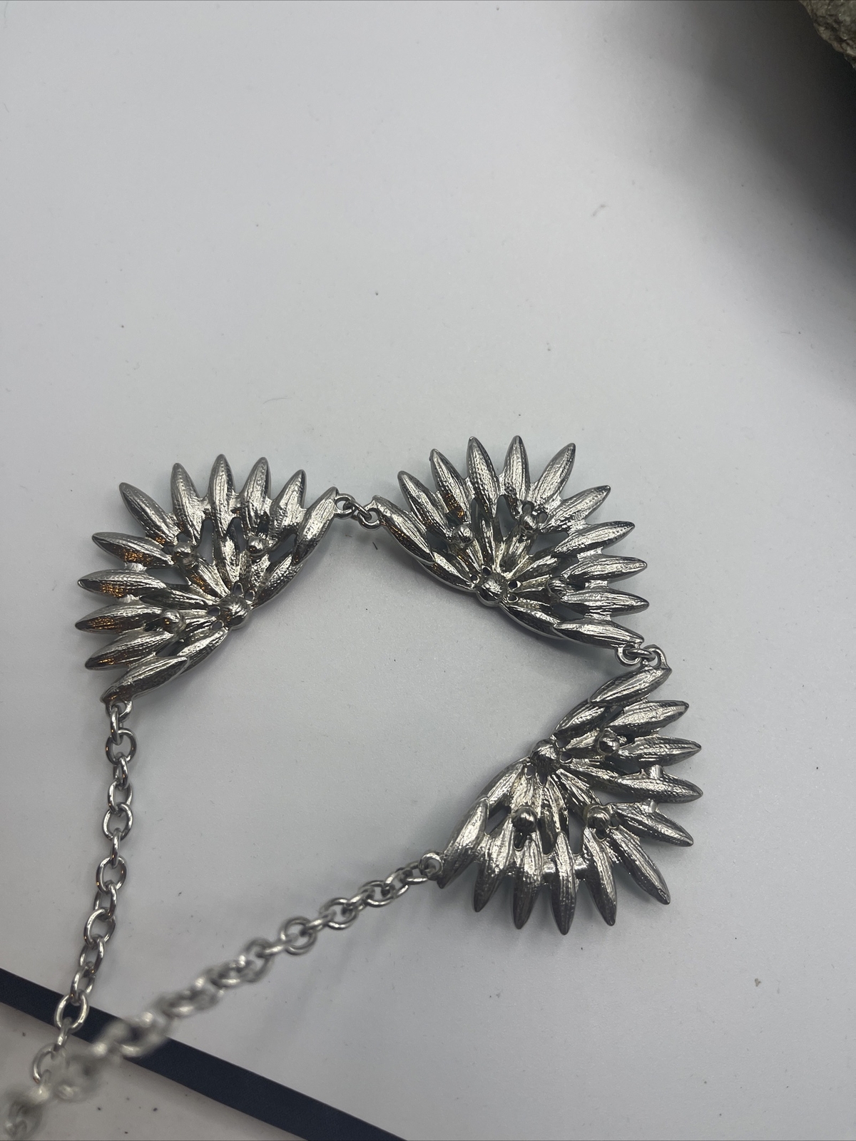 Bib Statement Necklace Multicolored Rhinestone Ch… - image 7