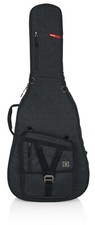 Gator Cases Transit Series Jumbo Acoustic Guitar Gig Bag Charcoal Black Exterior
