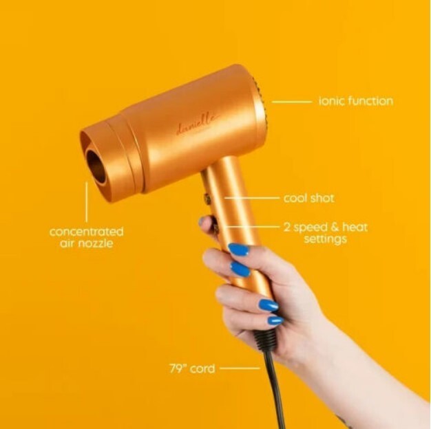 Danielle Creations 1300W Compact Hair Dryer w/Rotating