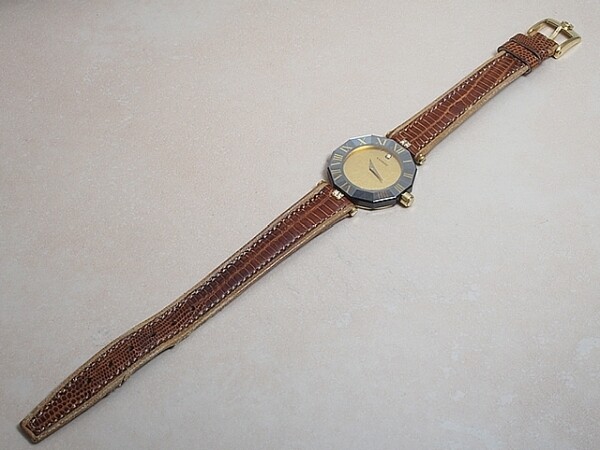 century Time Gem Genuine Lug Diamond K18YG watch men