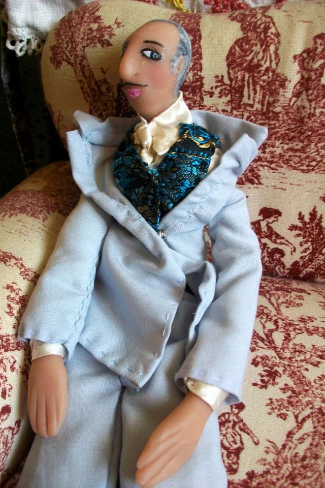 Vincent Price: уникальная художественная кукла ручной работы (12 дюймов) готическая, жуткая, страшная, для Хэллоуина - Изображение 4 из 4