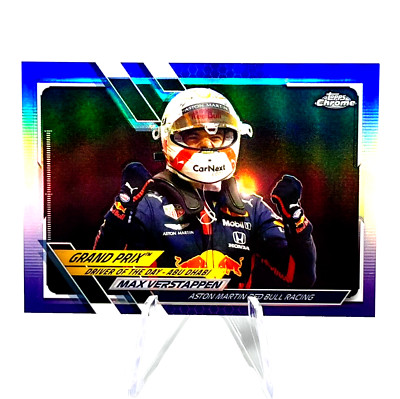 2021 Topps Chrome Formula 1 F1 Purple Refractor /399 Max Verstappen #155