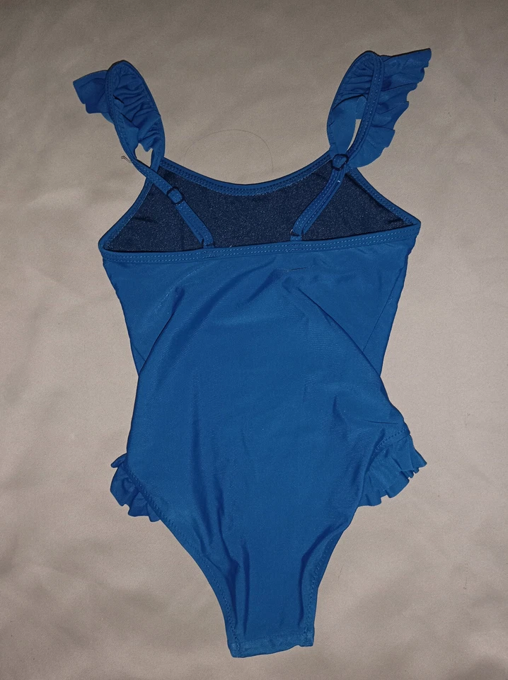 Maillot de bain bleu hippocampe Power Flower fille 4-6 ans - Photo 2/4