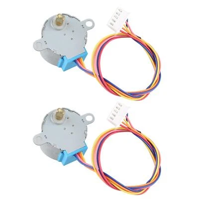 HALJIA 2PCS 28BYJ-48 DC 12V 4 Phase 5 Wire Stepper Motor Gearmotor for Air Conditioner