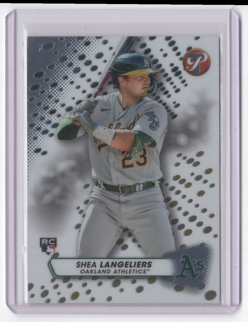 2023 Topps Pristine Shea Langeliers Rookie Oakland Athletics #3