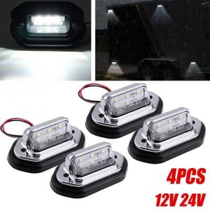 SPARKOTO 2 x LED License Plate Lights 12V 24V Universal,Cool White LED SPARKOTO 2 x LED License Plate Lights 12V 24V Universal,Cool White LED