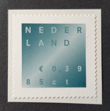 2001 NETHERLANDS NEDERLAND DOUBLE VALUE MOURNING SELF ADHESIVE STAMP MNH