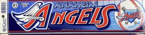 WinCraft Anaheim Angels Bumpersticker MLB Vintage Baseball.