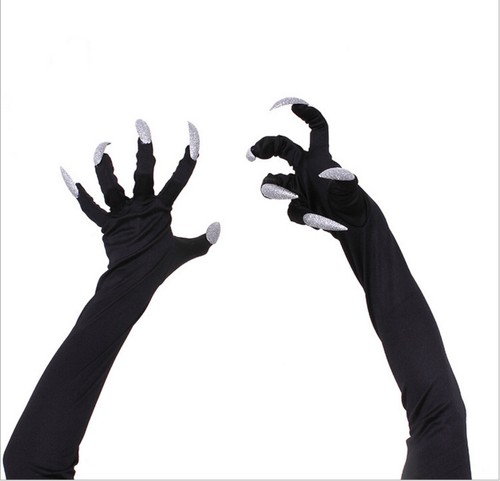 Halloween Props Paw Gloves Cosplay Party Costume Long Fingernail Clown Claws US - Picture 13 of 22