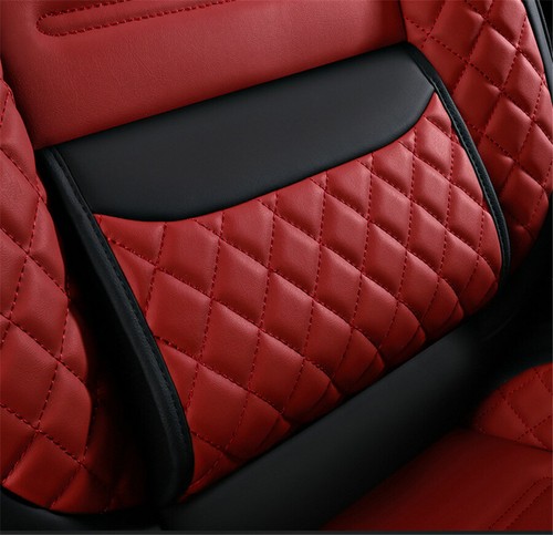 Universal 5-Seat Car Seat Covers Set Breathable Fiber Leather Full Surrounded US - Picture 7 of 12