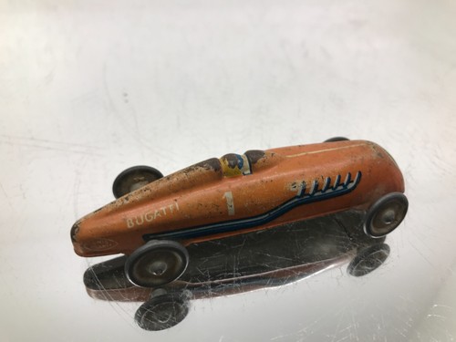 JEP BUGATTI TYPE 59 TIN TOY BLECH 1934/1941 PRE WAR -ORANGE L9.5cm- GOOD - 407 - Imagen 5 de 6