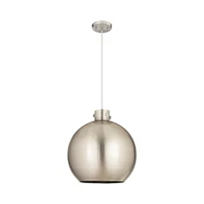 Innovations Newton Metal Sphere 18" Cord Pendant, SN/SNM - 410-1PL-SN-M410-18SN