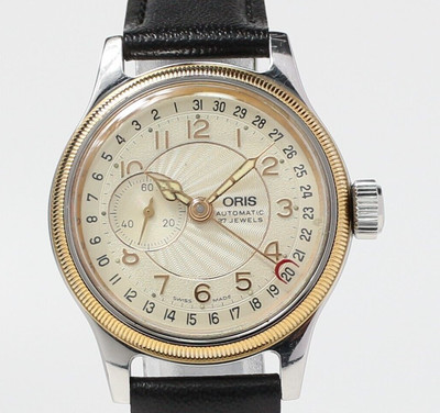 [N MINT] ORIS Big Crown Pointer Date 7462 Small Second Ivory Dial AT Men's Watch