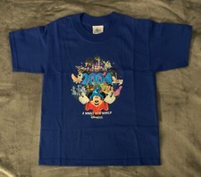 NWT Vintage Disney Disneyland Resort Blue 2004 Whole New World T shirt 3T